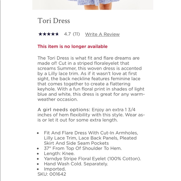 Lilly Pulitzer Tori Dress - Picture 2 of 5